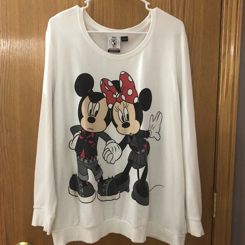 Forever 21 Mickey and Minnie sweatshirt